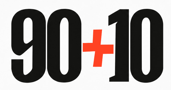 90+10